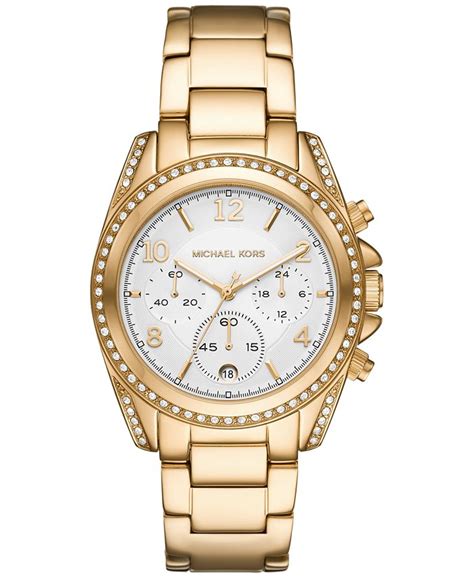 Michael Kors Blair 39mm Chronograph Gold Tone Stainless Steel 